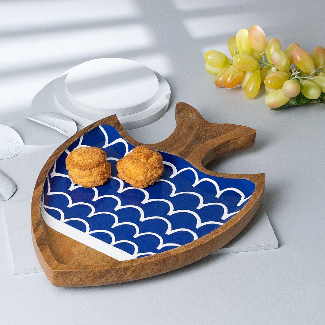 Blue Scales Serving Tray