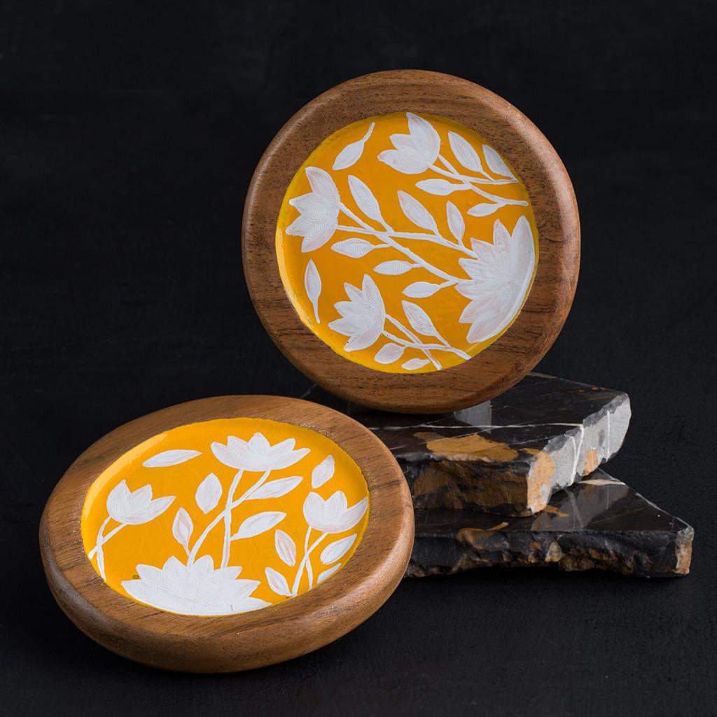 Yellow Lotus (Set Of 2)