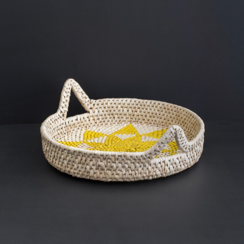 Yellow Date Leaf Tray